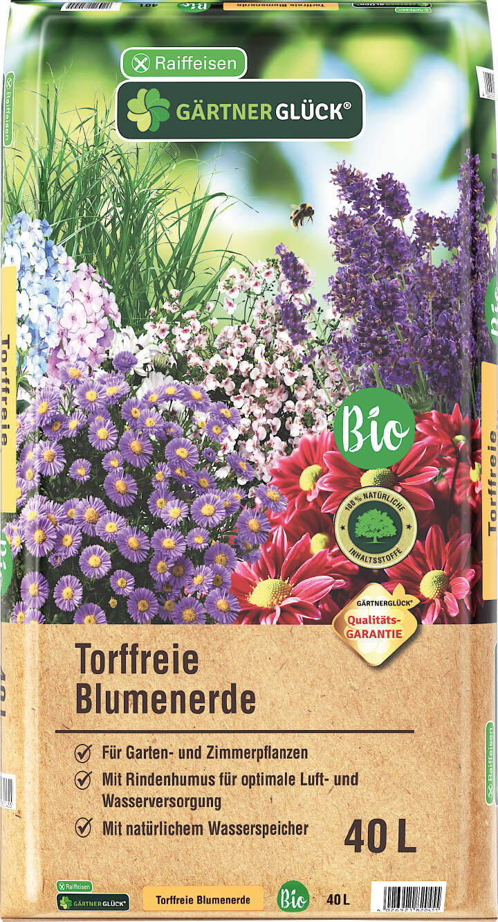 GÄRTNERGLÜCK Torffreie Blumenerde